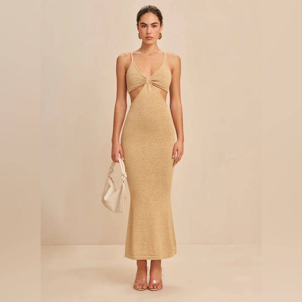 Cult Gaia Serita dress in Sand size small